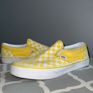 Yellow Checkered Vans